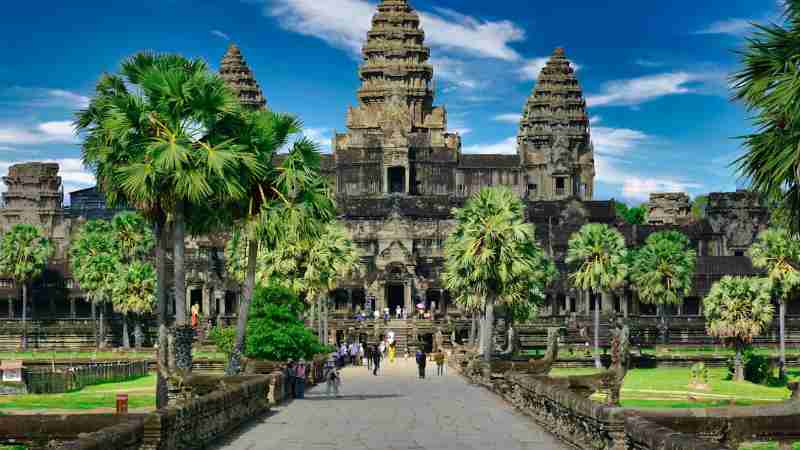 people walking on park near trees and building during daytime - Angkor Wat, Agkor, Cambodia, tags: von - unsplash