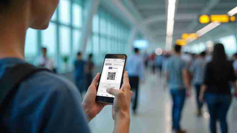 Far east travel: new digital and security requirements for 2025, Concept art for illustrative purpose, tags: und - Monok